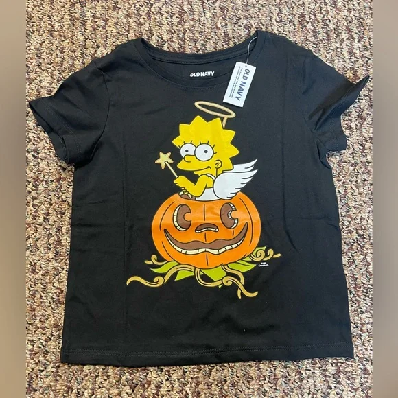 Old Navy Girls Lisa Simpson Halloween Graphic Tee, Size S(6-7) - Picture 2 of 5